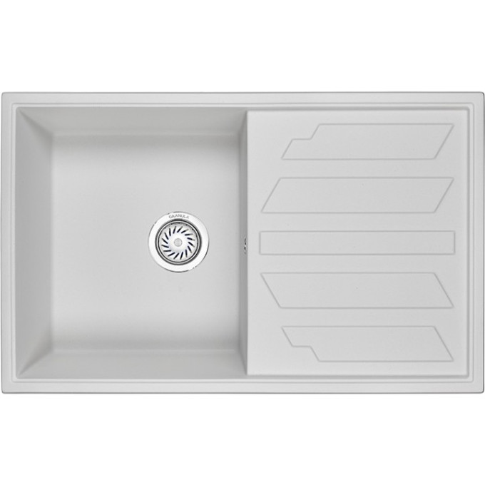 Кухонная мойка GRANULA GR-8002 арктик (белый) 8002 APKTIK